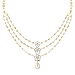 Stunning Flowy Diamond Necklace