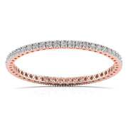 30 Pointer Round Diamond Tennis Bangle