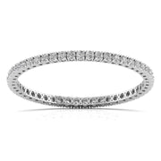 30 Pointer Round Diamond Tennis Bangle