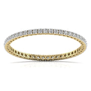 30 Pointer Round Diamond Tennis Bangle