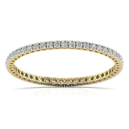 30 Pointer Round Diamond Tennis Bangle