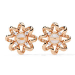 Sunflower Inspired Diamond Earrings