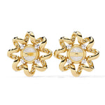 Sunflower Inspired Diamond Earrings
