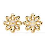 Sunflower Inspired Diamond Earrings