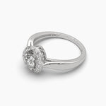 Sunflower Solitaire Diamond Ring