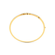 Floral Swirl Diamond Bangle