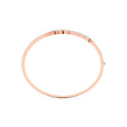 Floral Swirl Diamond Bangle