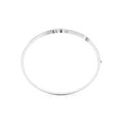 Floral Swirl Diamond Bangle