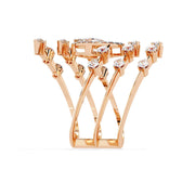 Swirling Diamond Ring