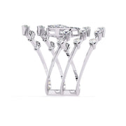 Swirling Diamond Ring