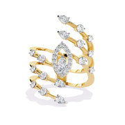 Swirling Diamond Ring