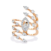 Swirling Diamond Ring