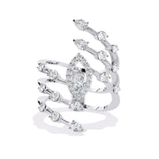 Swirling Diamond Ring