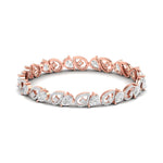 Pear Shaped Lab Grown Diamond Bracelet