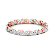 Pear Shaped Lab Grown Diamond Bracelet