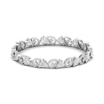 Pear Shaped Lab Grown Diamond Bracelet