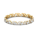 Pear Shaped Lab Grown Diamond Bracelet