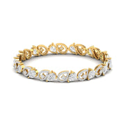Pear Shaped Lab Grown Diamond Bracelet