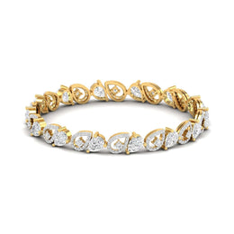 Pear Shaped Lab Grown Diamond Bracelet