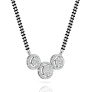 Triple Circle Round Diamond Mangalsutra