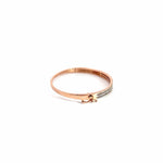 Three Lines Round Diamonds Bangle