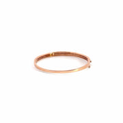 Three Lines Round Diamonds Bangle