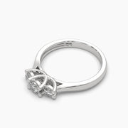 Three Round Cut Diamond Ring