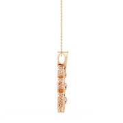 Three-stone diamond drop Pendant