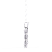 Three-stone diamond drop Pendant