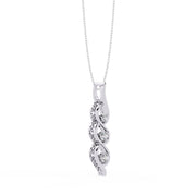 Three-stone diamond drop Pendant