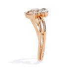 Three Stone Pear Diamond Ring