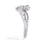 Three Stone Pear Diamond Ring