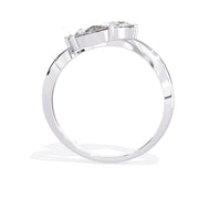 Three Stone Pear Diamond Ring