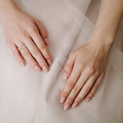 Three Stone Pear Diamond Ring