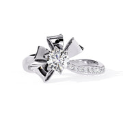 Tied Bow Diamond Ring