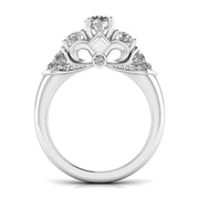 Sparkling Diamond Radiant Anniversary Ring
