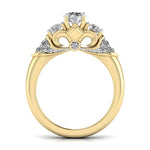 Sparkling Diamond Radiant Anniversary Ring