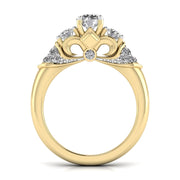 Sparkling Diamond Radiant Anniversary Ring
