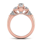 Sparkling Diamond Radiant Anniversary Ring