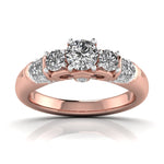 Sparkling Diamond Radiant Anniversary Ring