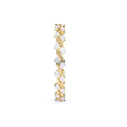 Marquise Cluster Diamond Curve Bangle