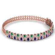 Touch Of Luxury Diamonds & Gem Stone Necklace