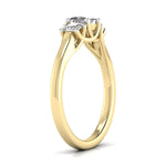Trellis Design Three Diamonds Ring