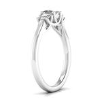 Trellis Design Three Diamonds Ring