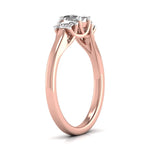 Trellis Design Three Diamonds Ring