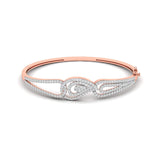 Swirl Design Lab Grown Diamond Bangle