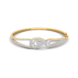 Swirl Design Lab Grown Diamond Bangle
