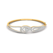 Swirl Design Lab Grown Diamond Bangle