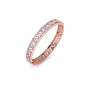 Stylish Triangular Design Diamond Bangle