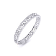Stylish Triangular Design Diamond Bangle